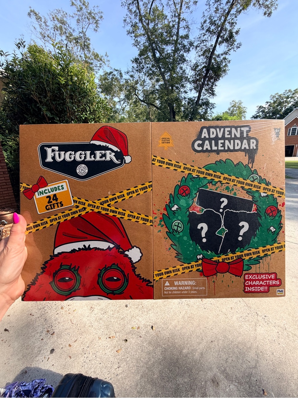 FUGGLER- NIB- New Release! Holiday Christmas Advent Calendar-24 days! Fun Kids